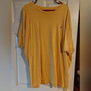 Nautica Men's Short Sleeve Tee in Warm Yellow